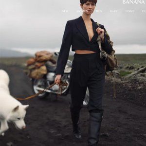 Banana Republic Black Heritage Explorer Wool Pant Black Size 16 High Rise